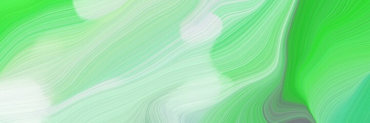 beautiful and smooth elegant graphic with waves. modern waves background illustration with tea green, lime green and medium sea green color