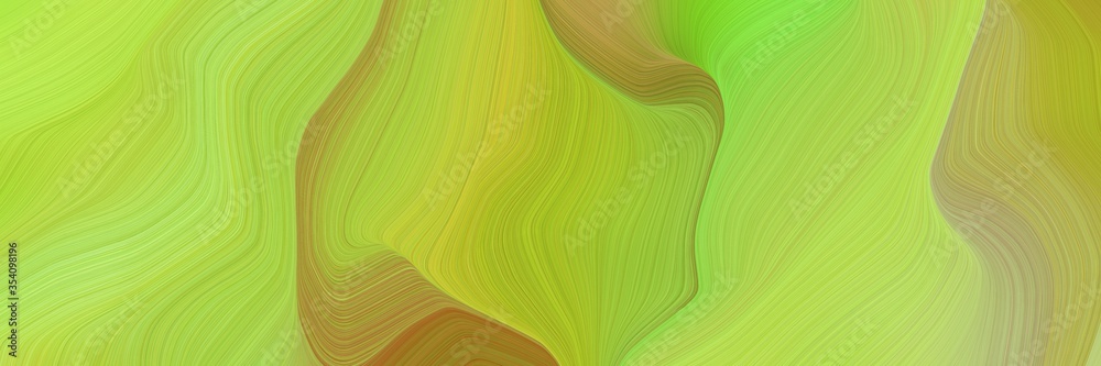 Poster beautiful and smooth elegant graphic with waves. modern curvy waves background design with yellow gr