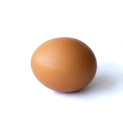 egg on a white background
Boiled or fresh chicken egg on a white background close-up