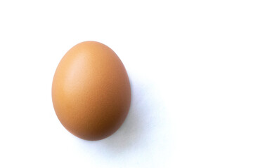 egg on a white background
Boiled or fresh chicken egg on a white background close-up