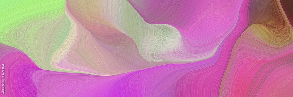 Aufkleber beautiful and smooth elegant graphic with waves. modern waves background illustration with pale violet red, ash gray and pastel brown color