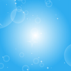 Colorful abstract background with circles and stars. Simple flat vector illustration.