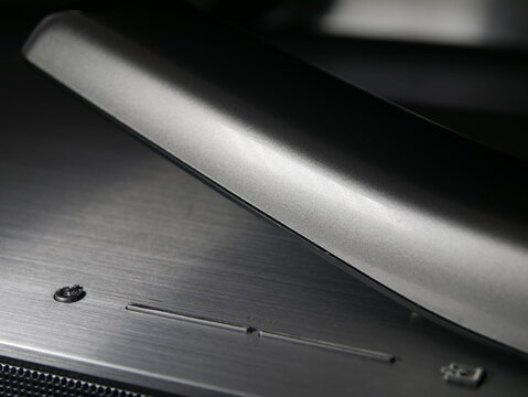 close up of a metal plate