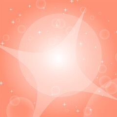 Colorful abstract background with circles and stars. Simple flat vector illustration.