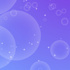 Colorful abstract background with circles and stars. Simple flat vector illustration.