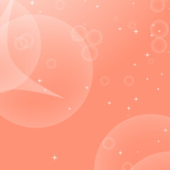 Colorful abstract background with circles and stars. Simple flat vector illustration.