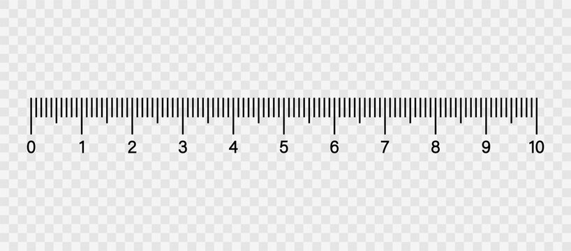 Markup for rulers. Measuring scale. Vector illustration isolated on transparent background. Vector EPS10.