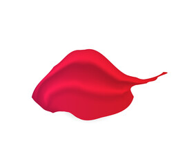 Red Lipstick Cream Smear Isolated on Background. Can be used separately. Vector.
