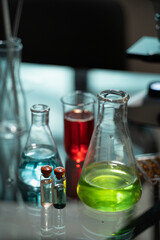 laboratory test tube with tubes