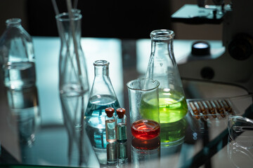 laboratory test tube with tubes