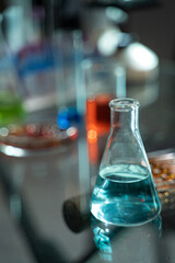 laboratory test tube with tubes