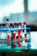 laboratory test tube with tubes