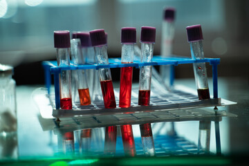 laboratory test tube with tubes