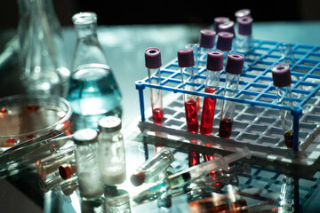 laboratory test tube with tubes