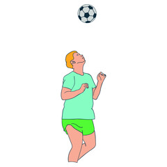 man playing ball sport vector illustration