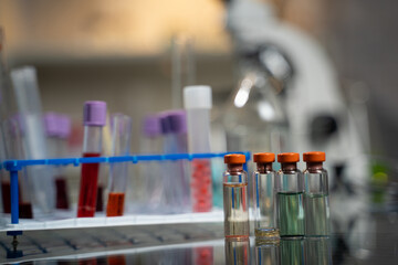 laboratory test tube with tubes