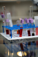 laboratory test tube with tubes
