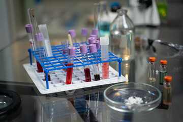 laboratory test tube with tubes