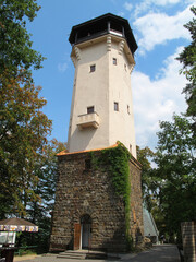 Lookout tower Diana. Karlovy Vary city (Karlsbad). Czech Republic