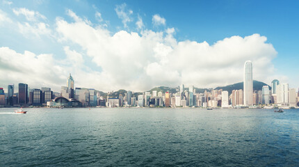 Hong Kong harbour, perfect day