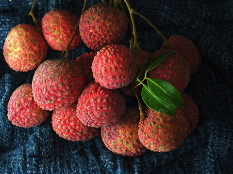 Fresh lychee Thai fruit and grest tast sweet and sour