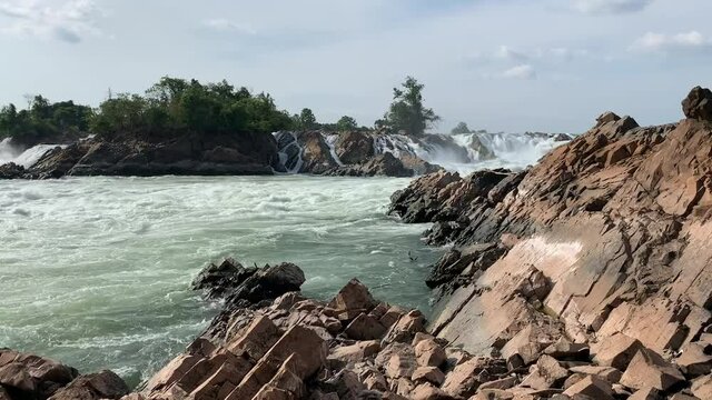 Cascades de Don Khone, Laos	