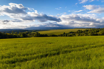 Obraz na płótnie Canvas Landscape in Nizky Jesenik, Northern Moravia, Czech Republic