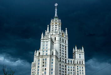 Fototapeta na wymiar Kotelnicheskaya embankment tower in Moscow