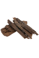 Selective Focus, Sticks Of Agar Wood Or Agarwood Background The Incense Chips Used By Burning for incense & perfumes of essential oil as Oud Or Bakhoor