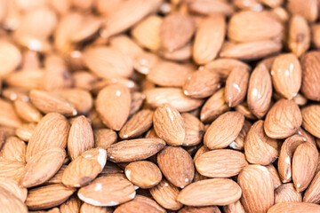 pile of heathy and tasty almonds