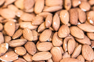 pile of heathy and tasty almonds