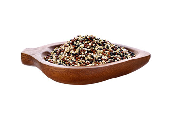 quinoa isolated on the white background