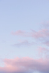 Magic pink sunset clouds sky. Golden hour sky - 354115752