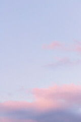 Magic pink sunset clouds sky. Golden hour sky - 354115981
