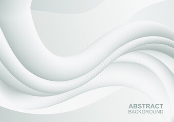 liquid wave abstract background. modern design gradient in white gray color. eps 10