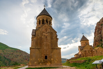 Fototapeta na wymiar Landmark of Armenia - Christian beautiful monastery Noravank