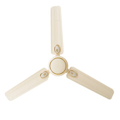 Ceiling fan in different color, size, shape and design in white background