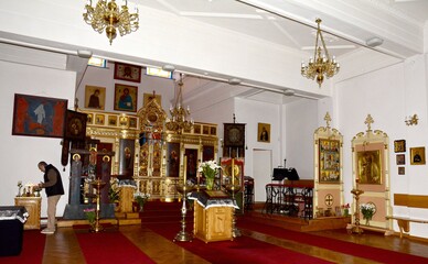 Fototapeta na wymiar Orthodox Church of the Assumption of the Blessed Virgin Mary in Krakow. Poland.