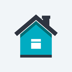 Obraz premium home house icon. vector simple color flat symbol