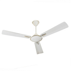Ceiling fan in different color, size, shape and design in white background