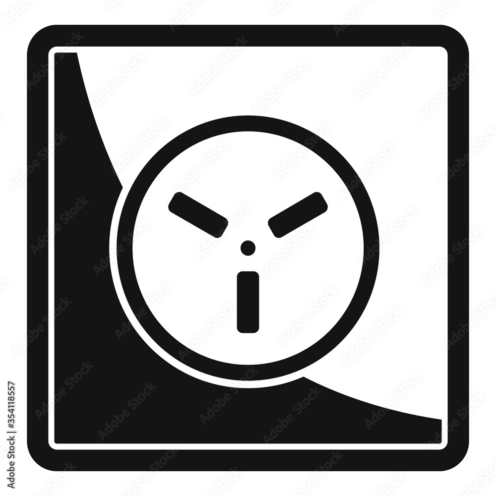 Poster type h power socket icon. simple illustration of type h power socket vector icon for web design isol