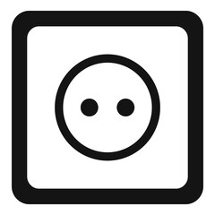 Fototapeta premium Classic power socket icon. Simple illustration of classic power socket vector icon for web design isolated on white background