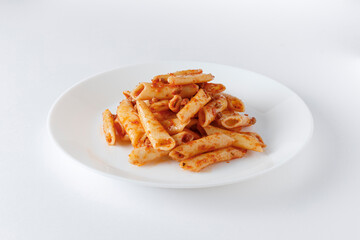 Macaroni bolognese with meat