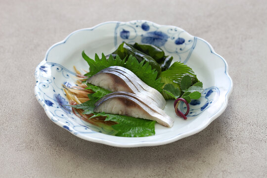 simesaba, japanese salted and vinegared mackerel