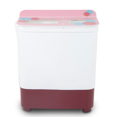 Washing Machine in different angles in white background