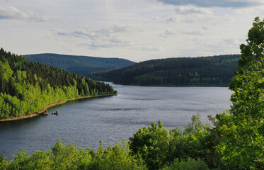 Obraz premium View over the nature around eibenstock saxony
