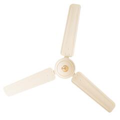 Ceiling fan in different color, size, shape and design in white background