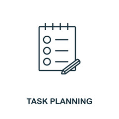 Task Planing icon from planing collection. Simple line Task Planing icon for templates, web design and infographics