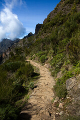 Fototapeta na wymiar Mountain peak Pico do Arieiro at Madeira island, Portugal