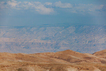 Judean desert. Pristine natural beauty. Beautiful views, picturesque. Tourist sites. Travels